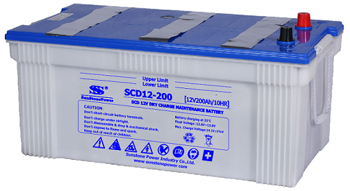 JIS Standard Dry Charged Car Battery SCD 12V 200AH