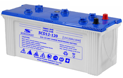 JIS Standard Dry Charged Car Battery SCD 12V 120AH