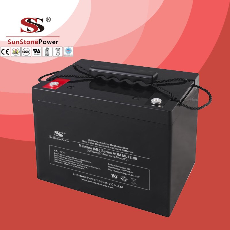 Solar Battery Deep Cycle Battery 12v 80ah AGM Lead Acid Battery
