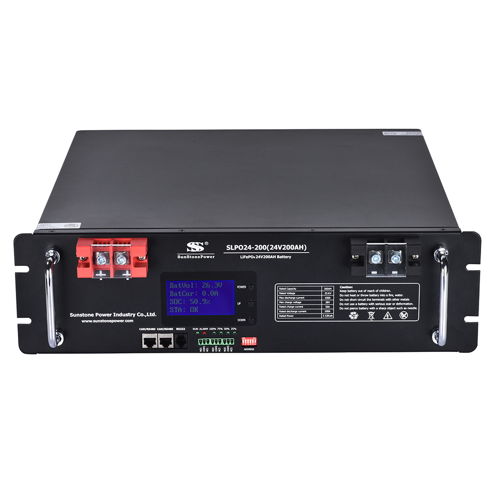 Sunstone Power Lithium Battery 24V 200AH for Photovoltaic System