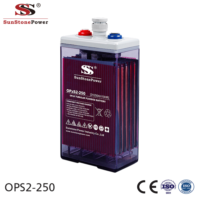 Sunstone Power OPzS 2V 250AH Solar Battery Tubular plates flooded